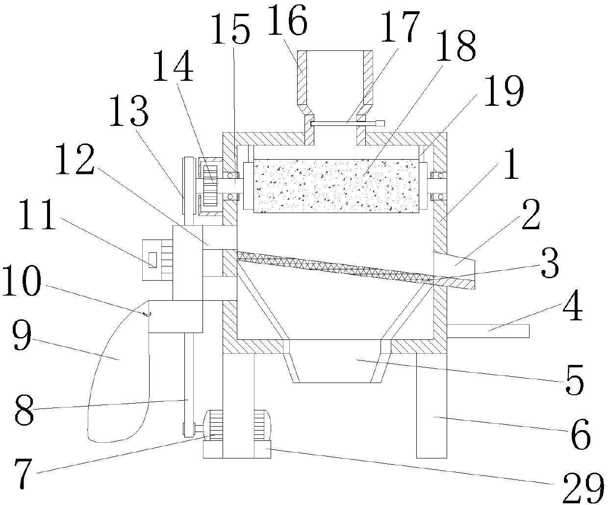 Rice milling device of rice miller