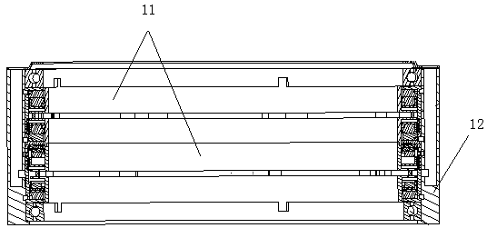 Automatically-flowing and automatically-supplying circulating water cooling automobile brake drum water seal