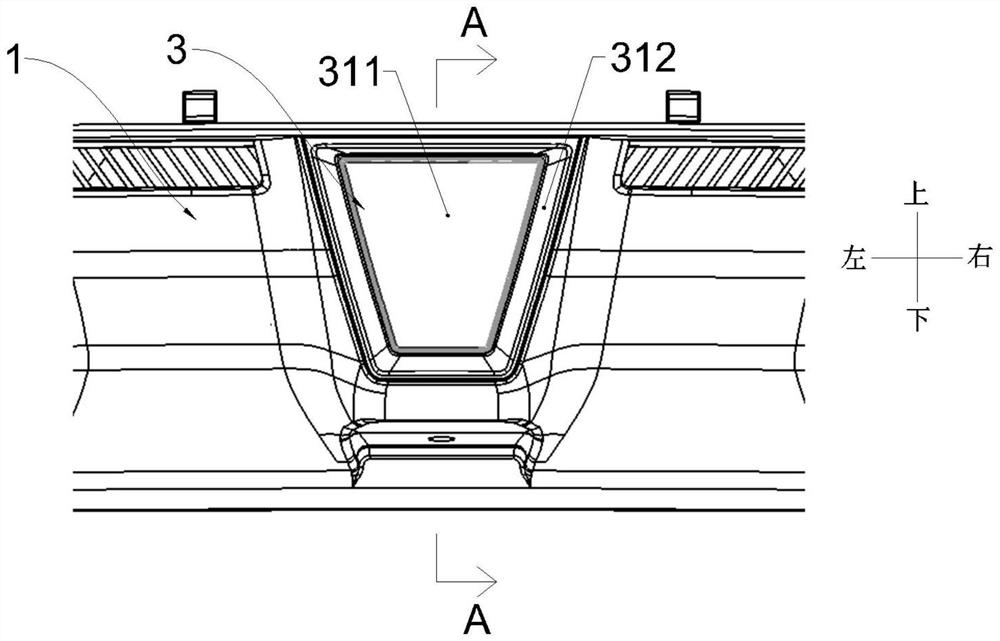 Automobile combined rear lamp and automobile