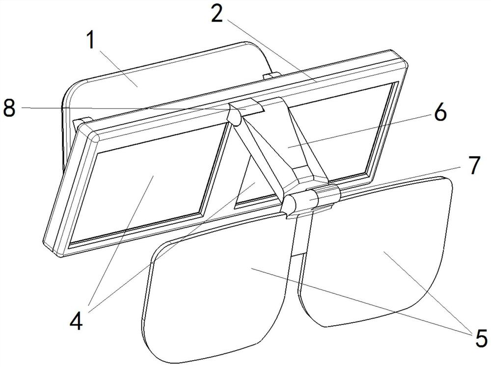 Foldable mixed reality glasses