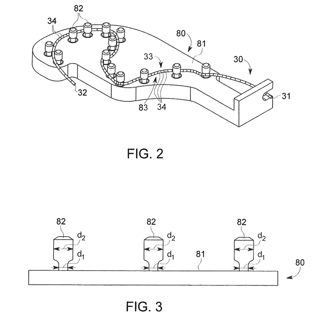 Optical fiber arrangement for a system for measuring the light absorption or determining the concentration of a substance