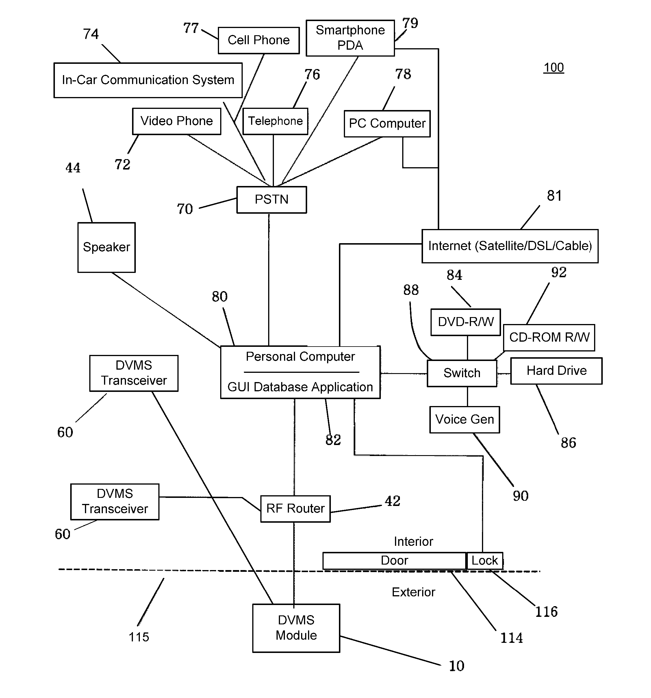 Audio-video communication system for receiving person at entrance