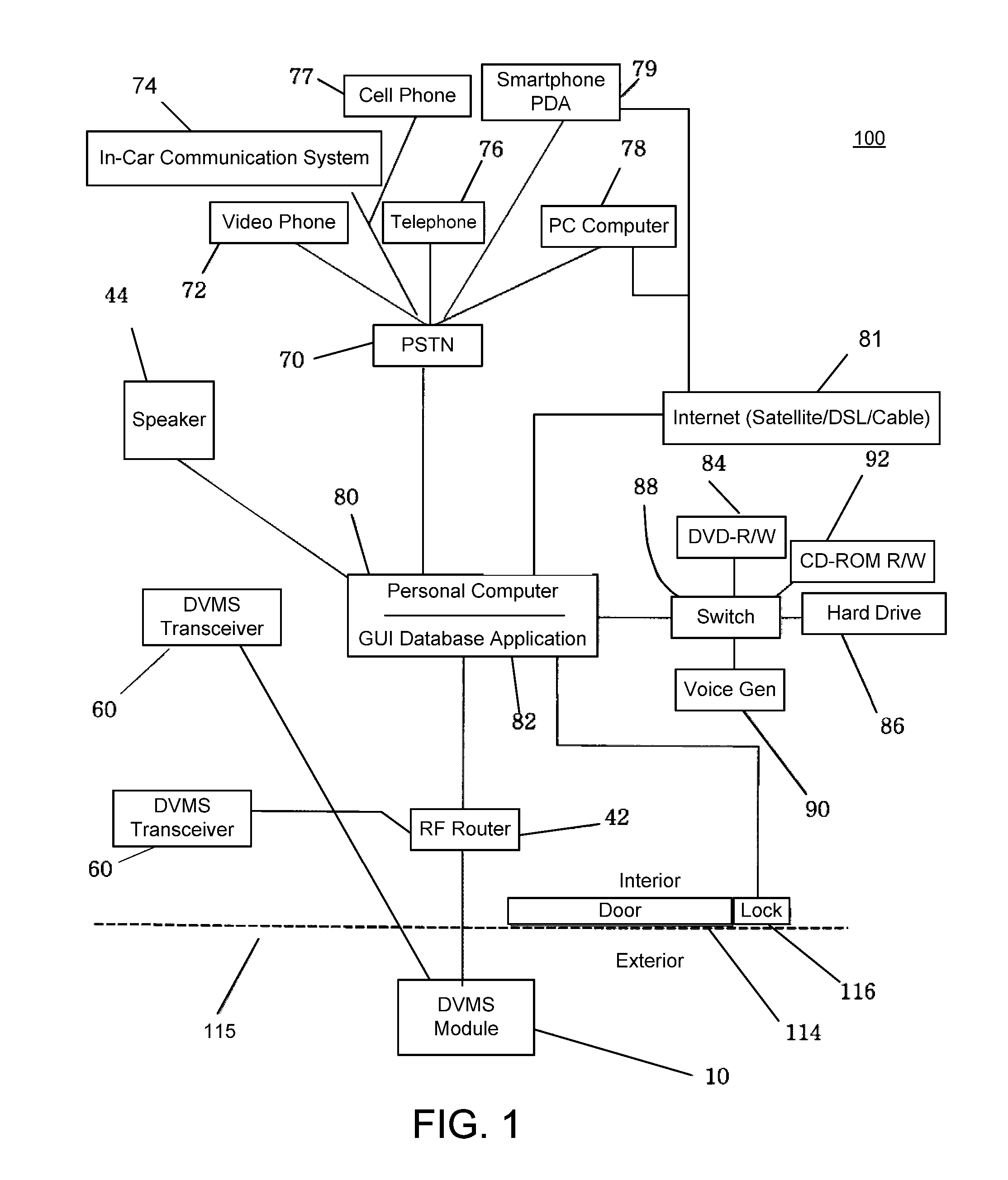 Audio-video communication system for receiving person at entrance