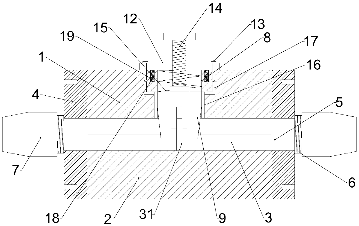 An explosion-proof and safe combined cable fitting device