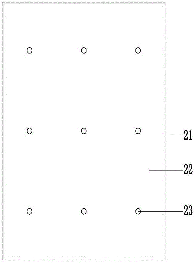 CCA and rock wool composite board external thermal insulation system fixed through fixing parts and construction method thereof