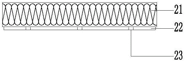 CCA and rock wool composite board external thermal insulation system fixed through fixing parts and construction method thereof