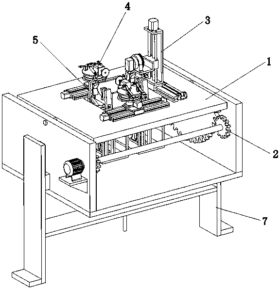 Work method of work table