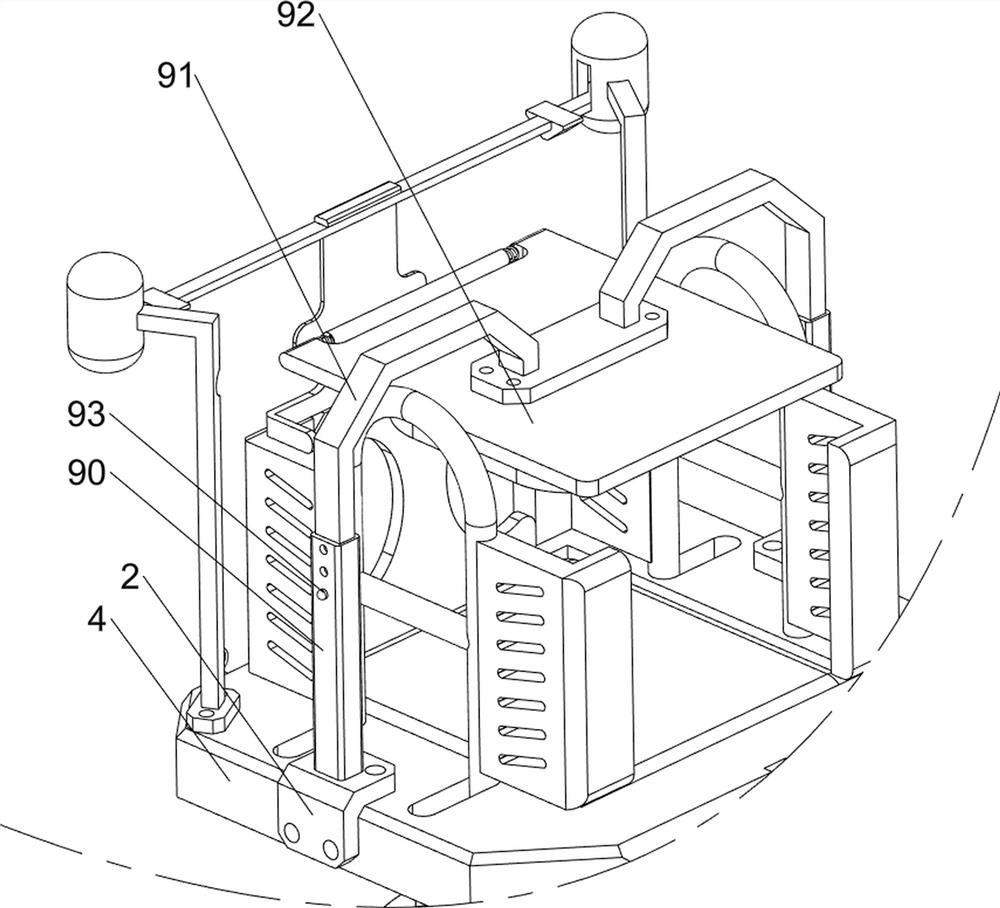 Device capable of achieving single-piece separation on stacked glass fabric