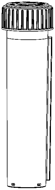 Disposable specimen collection tube and application method thereof