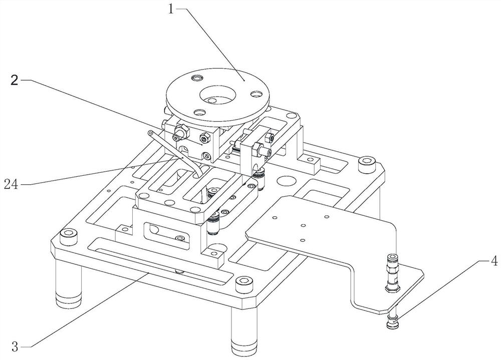 Automatic fan injection mold feeding and discharging gripper based on robot