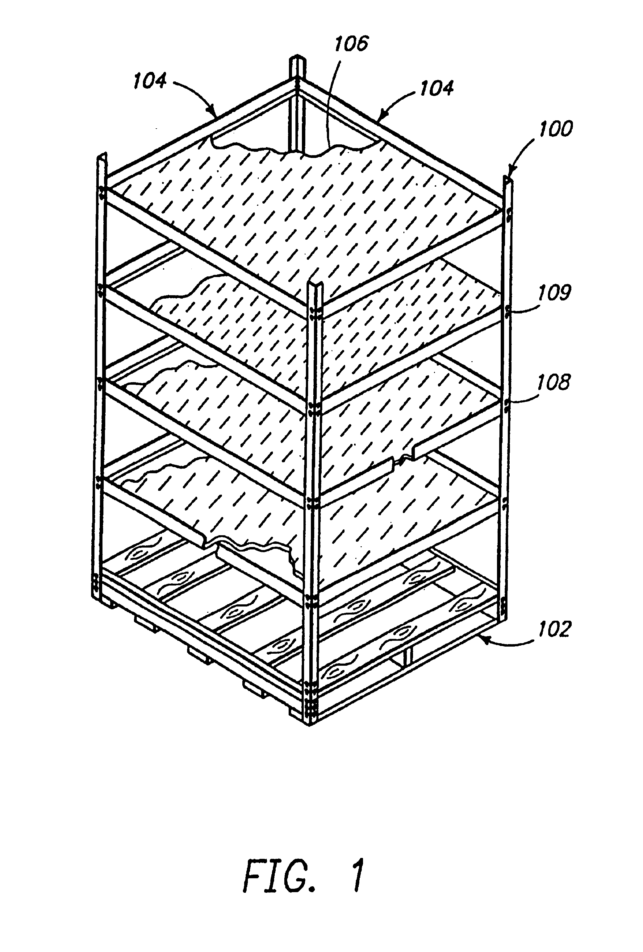 Modular low cost pallet and shelf assembly