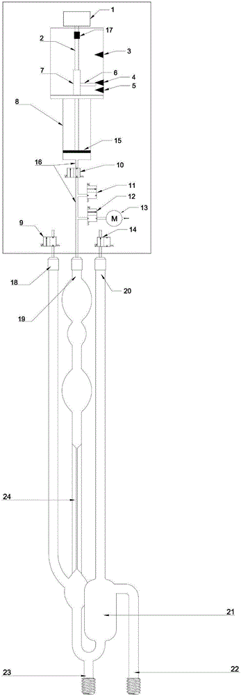 Lifting device applicable to full-automatic viscosity measurement