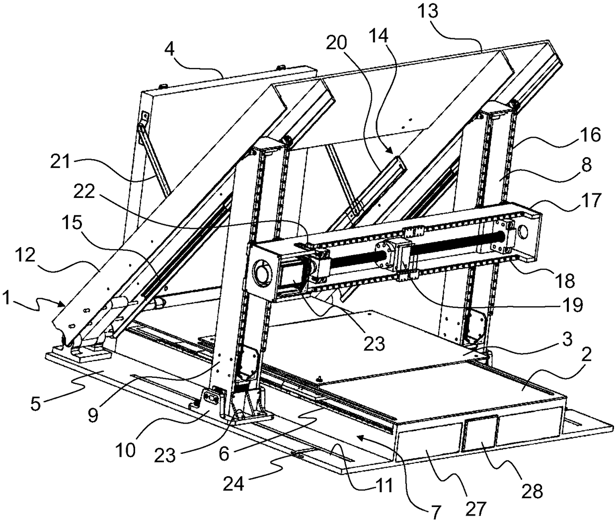 A 3D folding printer