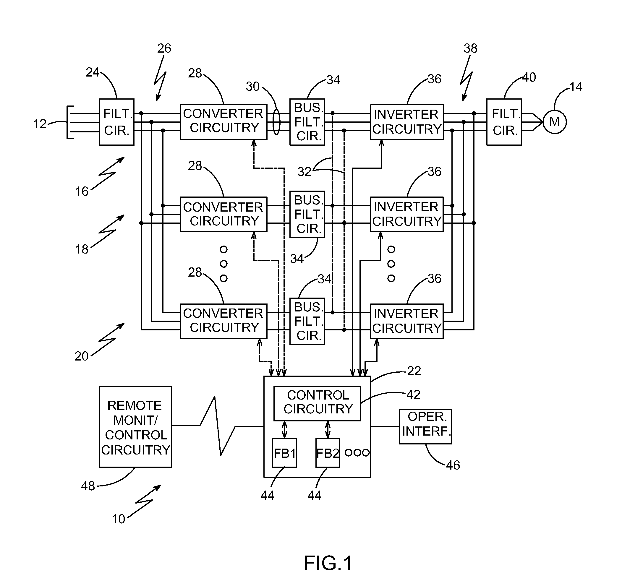 Motor drive cooling duct system and method