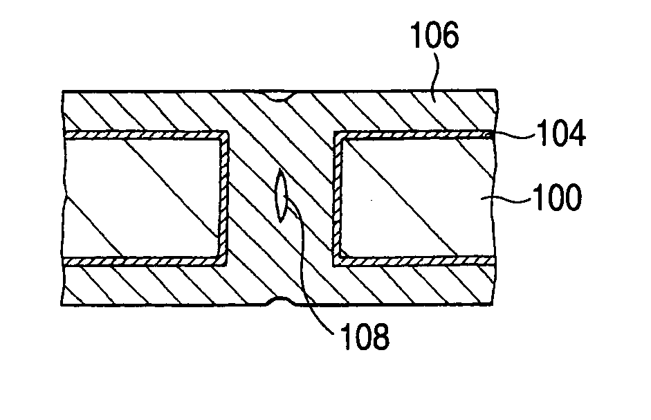 Method for filling through hole