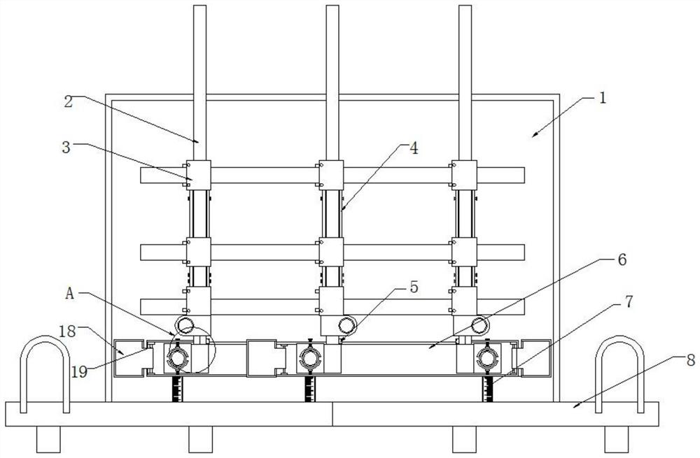 Assembled cable-stayed cantilever scaffold