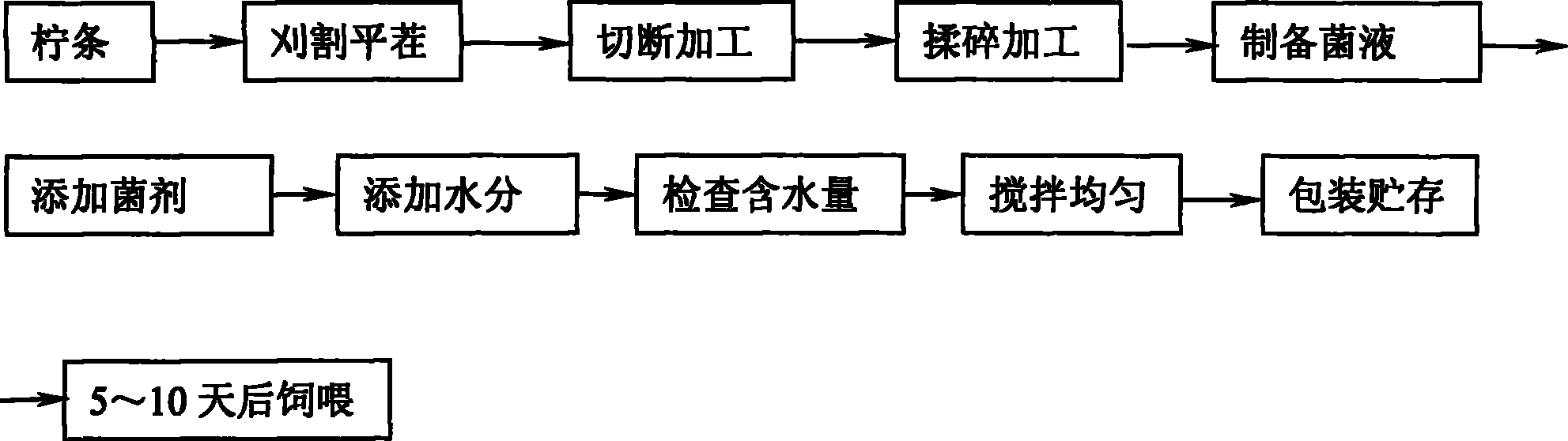 Method for producing Caragana Microphylla biological feed