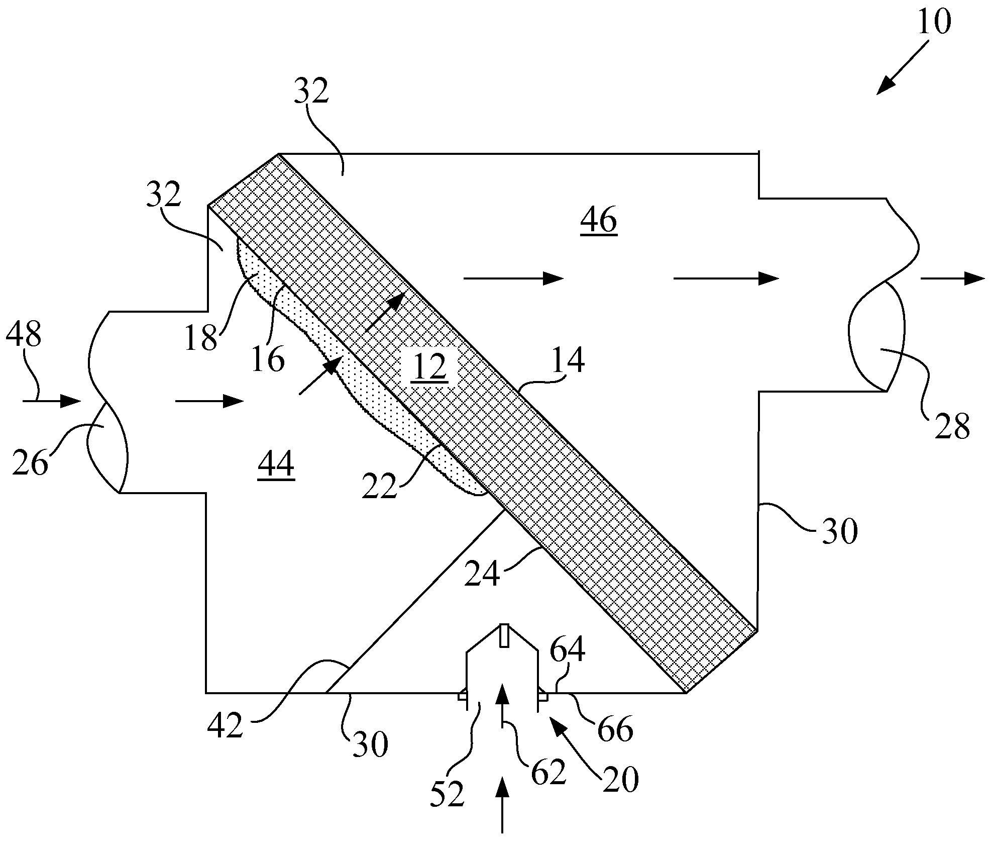 Air cleaner with snow bypass valve