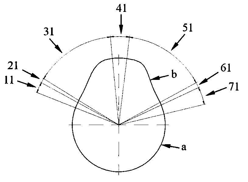 Cam profile, cam applying profile and diesel engine applying cam