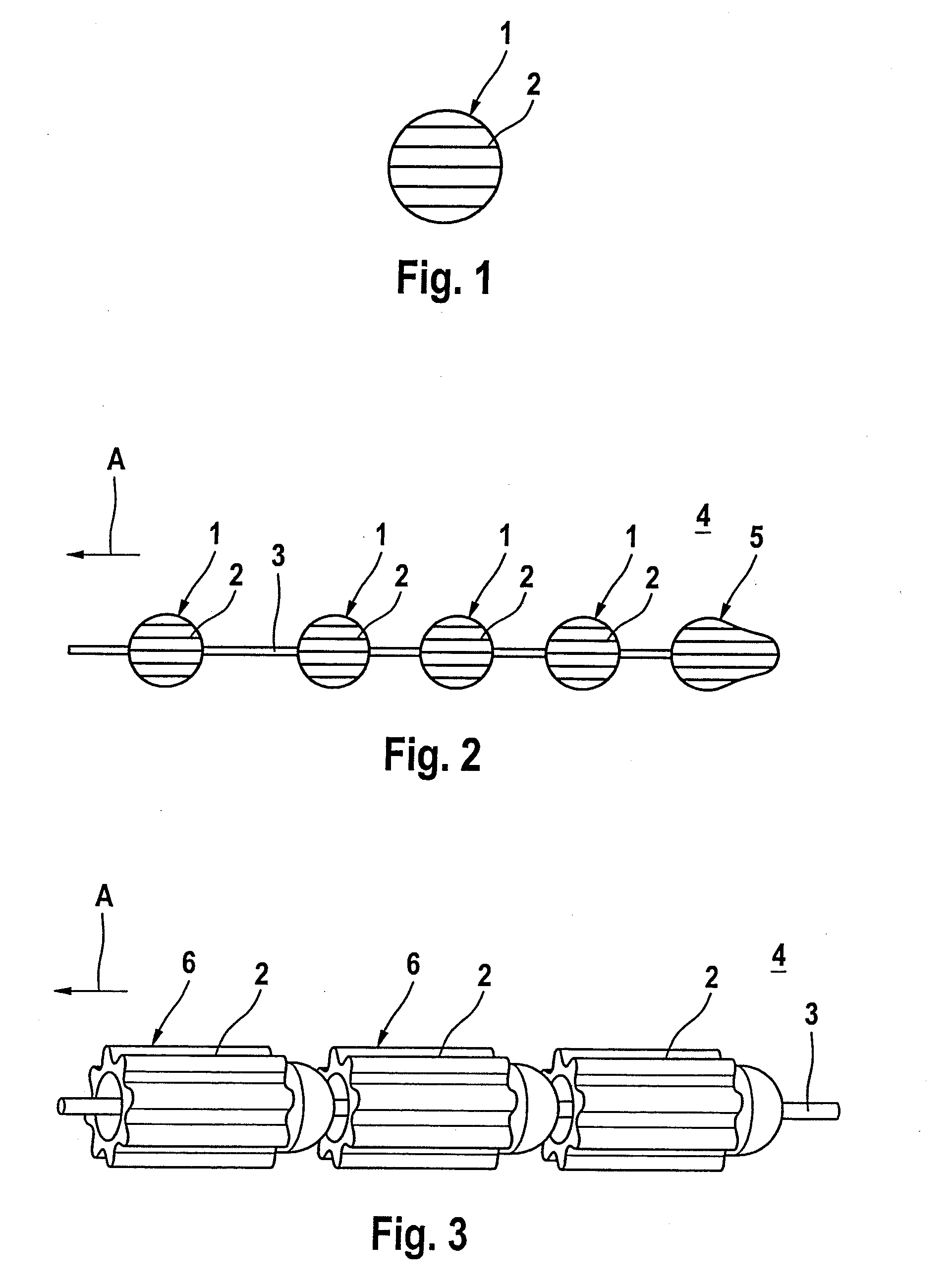 Material depot for releasing an antibacterial active agent