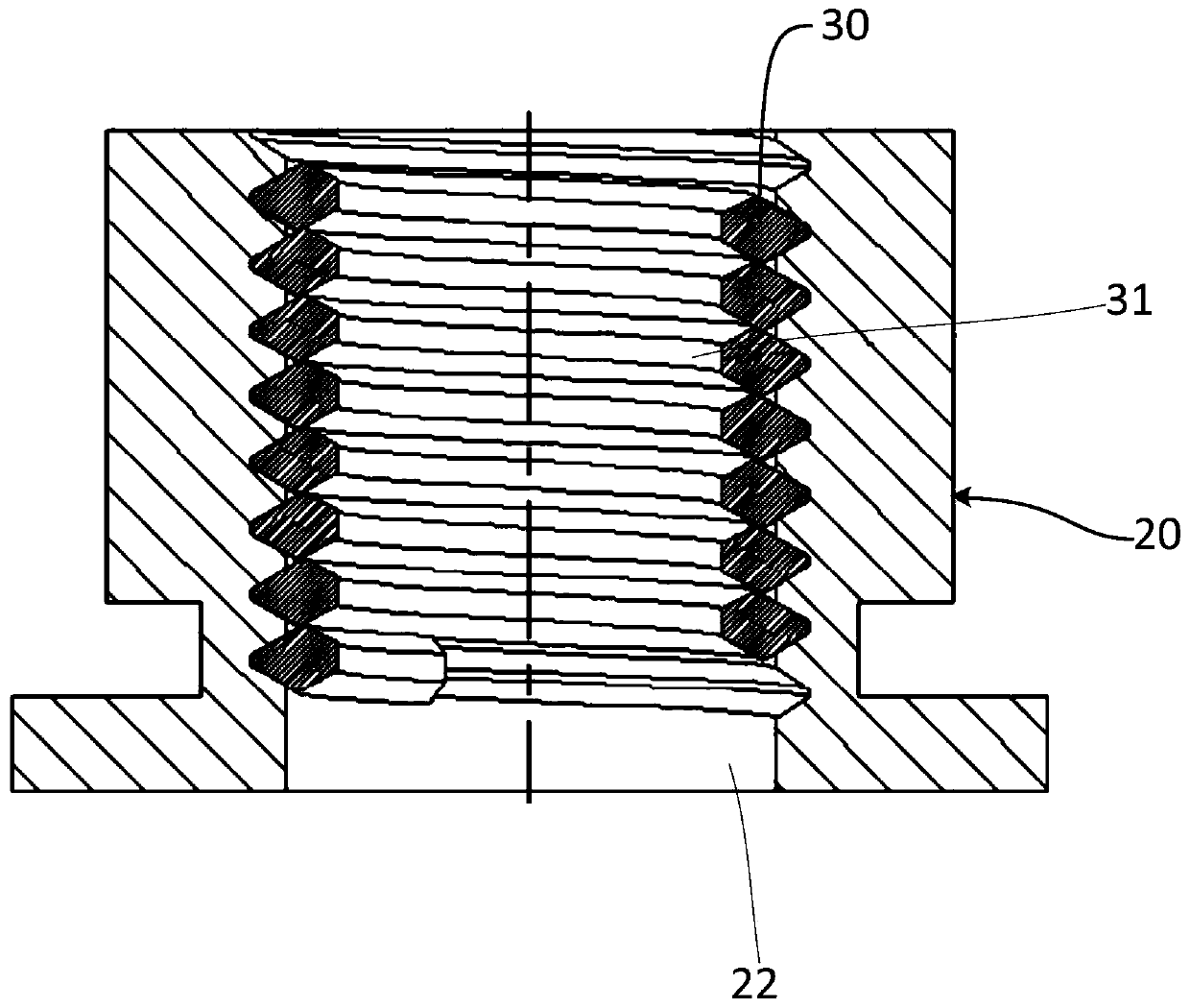 Self-locking assembly and tuning device using same