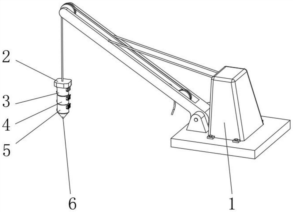 Marine monitoring sampling device with different depths and multiple times of sampling