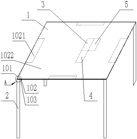 Dining table with adjustable pattern