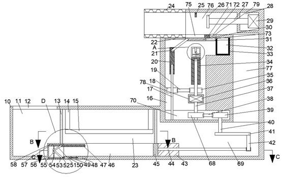 Novel heat dissipation device capable of automatically removing ash