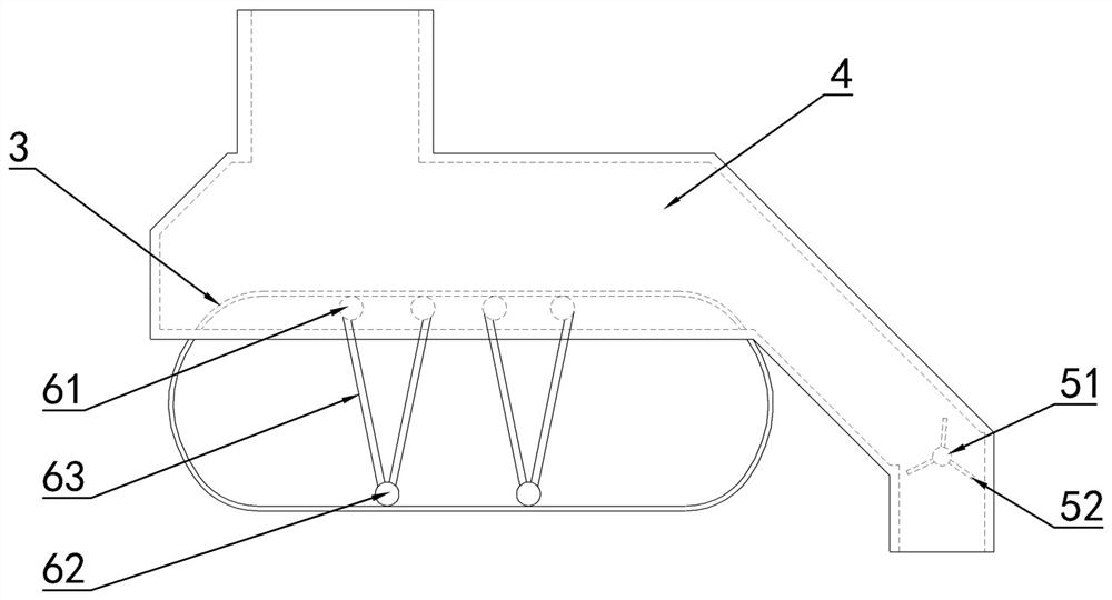 Material conveying device applied to coal blender