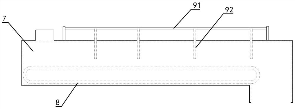 Material conveying device applied to coal blender