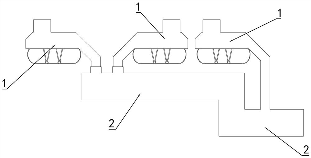 Material conveying device applied to coal blender