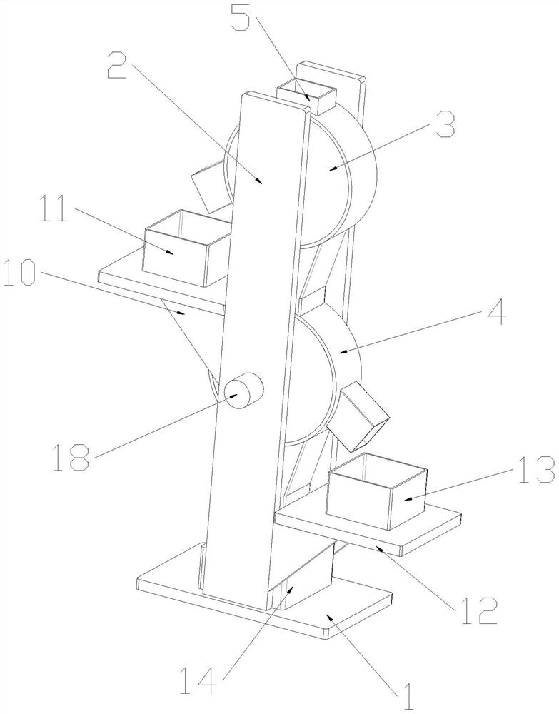 Grading screening device for rice processing