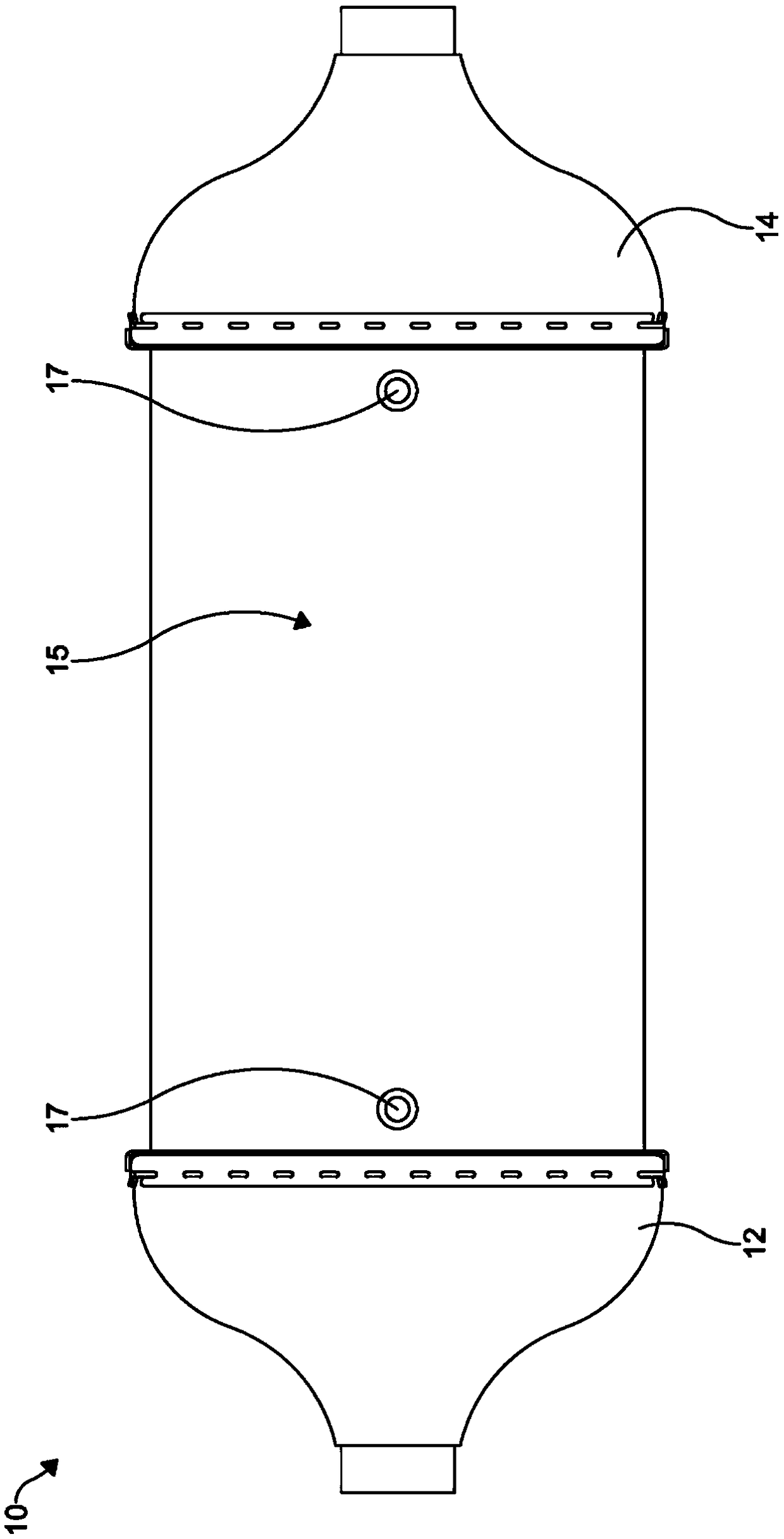 U-shaped housing and cover concept for plate fin heat exchangers