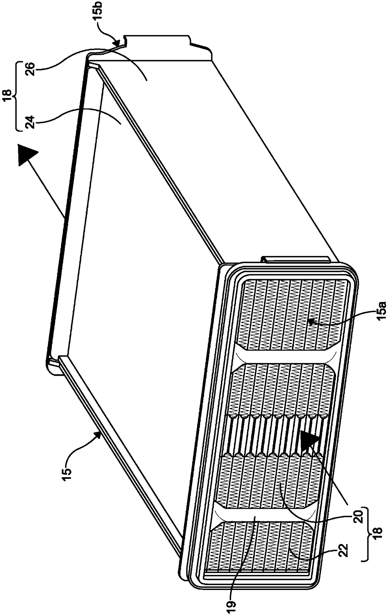 U-shaped housing and cover concept for plate fin heat exchangers