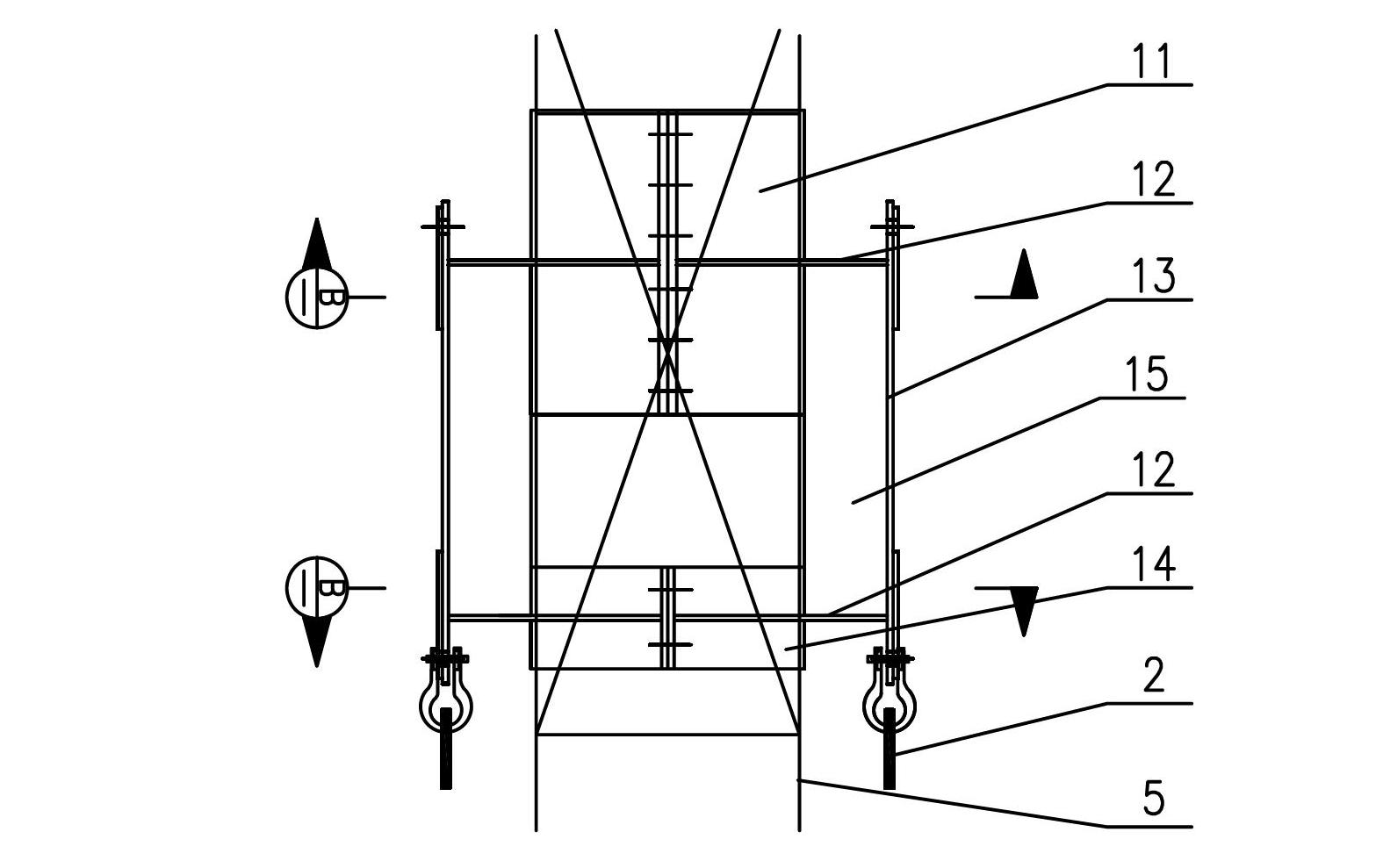 Lifting method for large-scale tower equipment