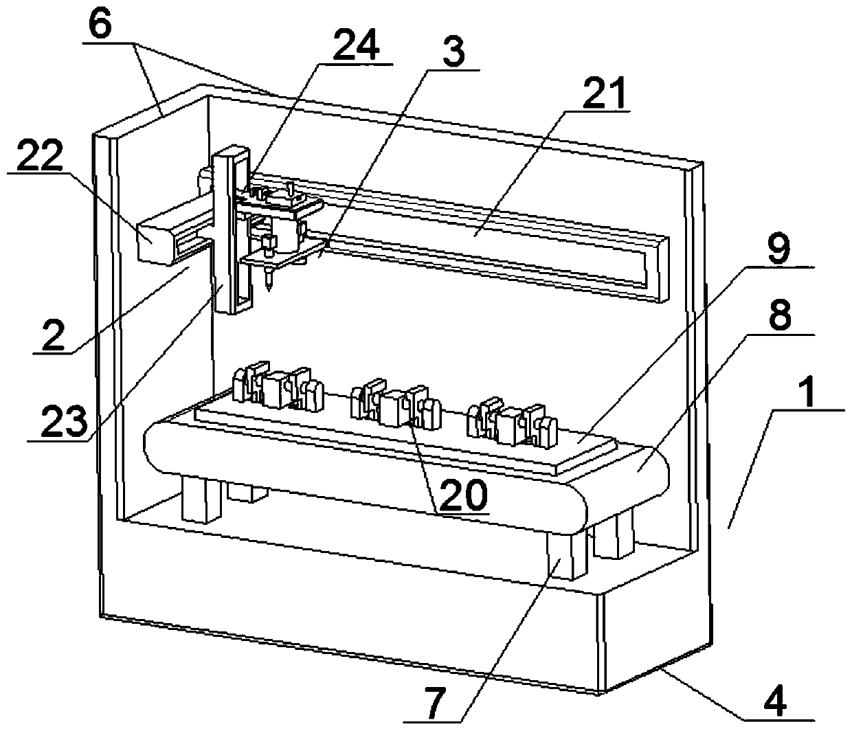 Full-automatic mechanical part machining equipment integrating grinding and drilling