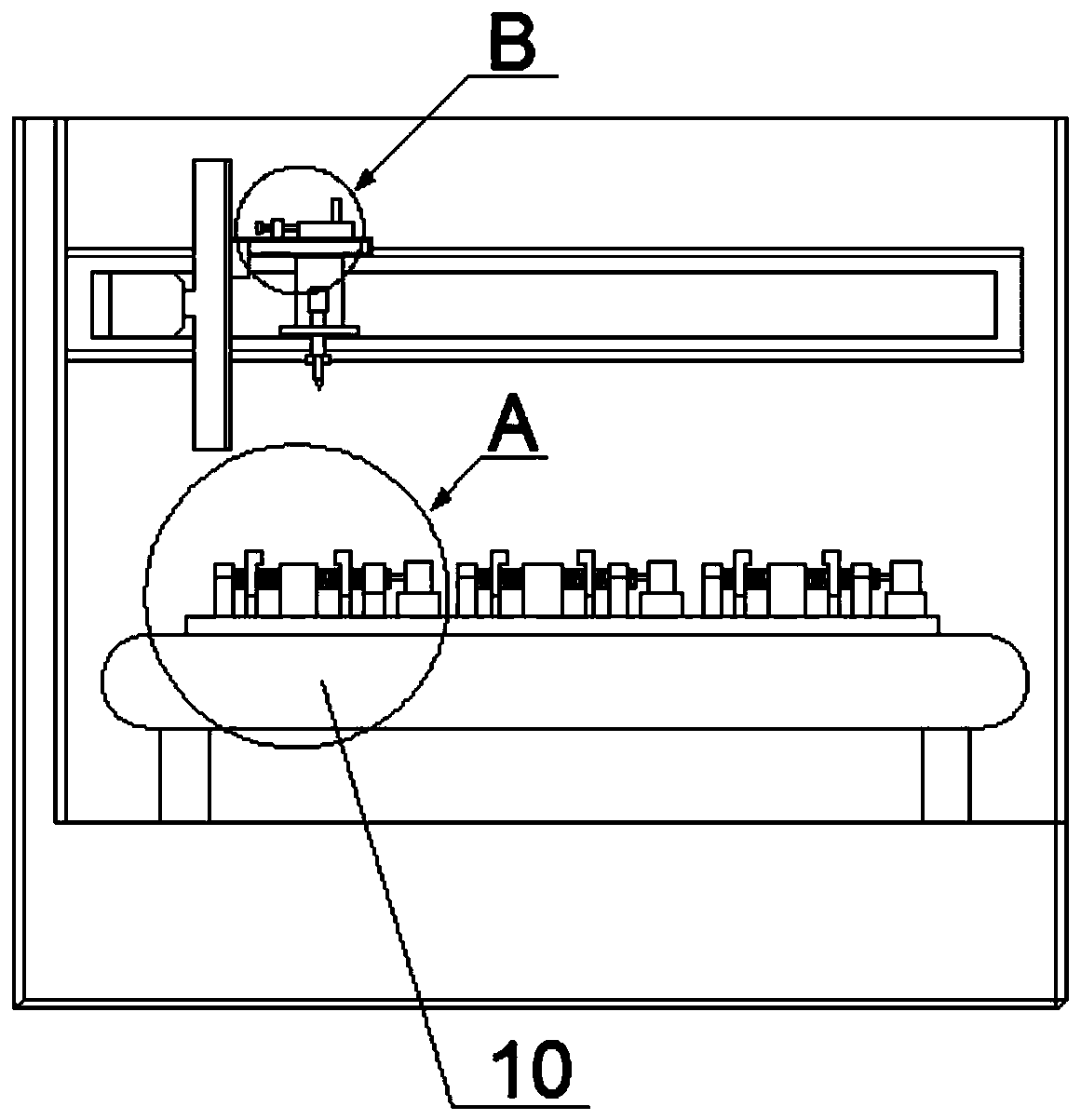 Full-automatic mechanical part machining equipment integrating grinding and drilling