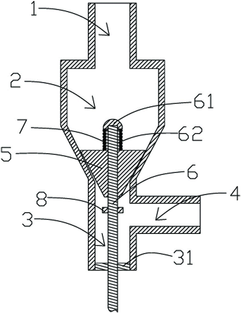 Extended throttle stop valve