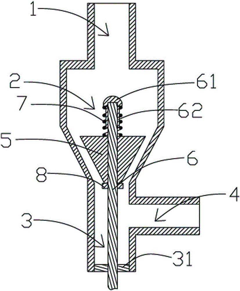 Extended throttle stop valve