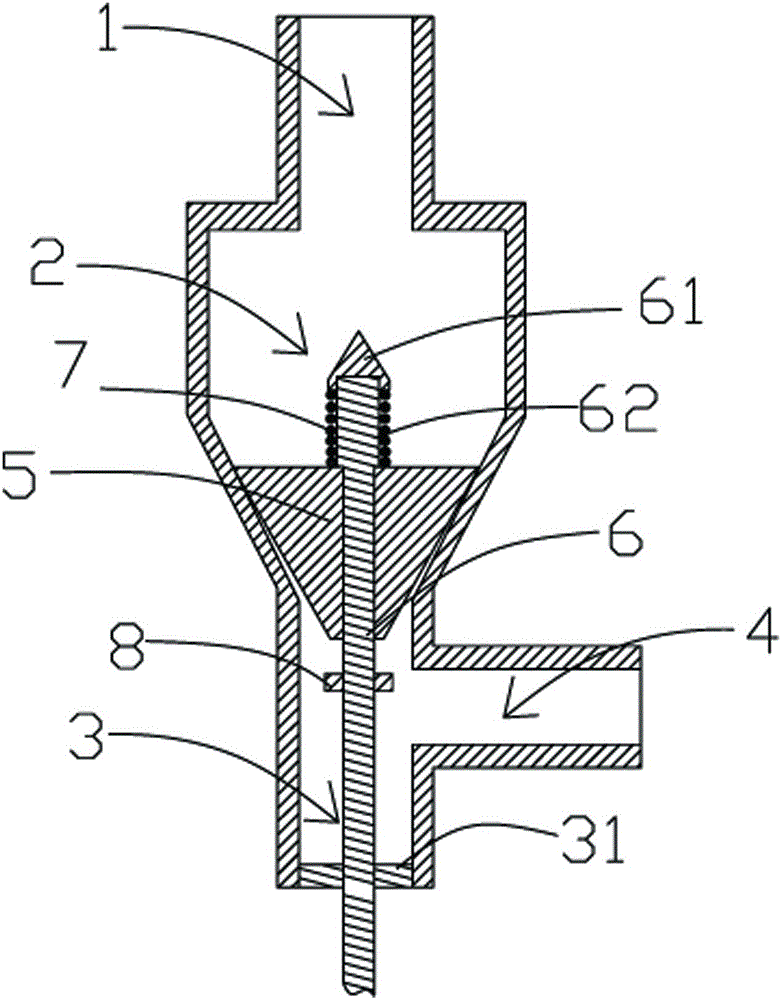 Extended throttle stop valve