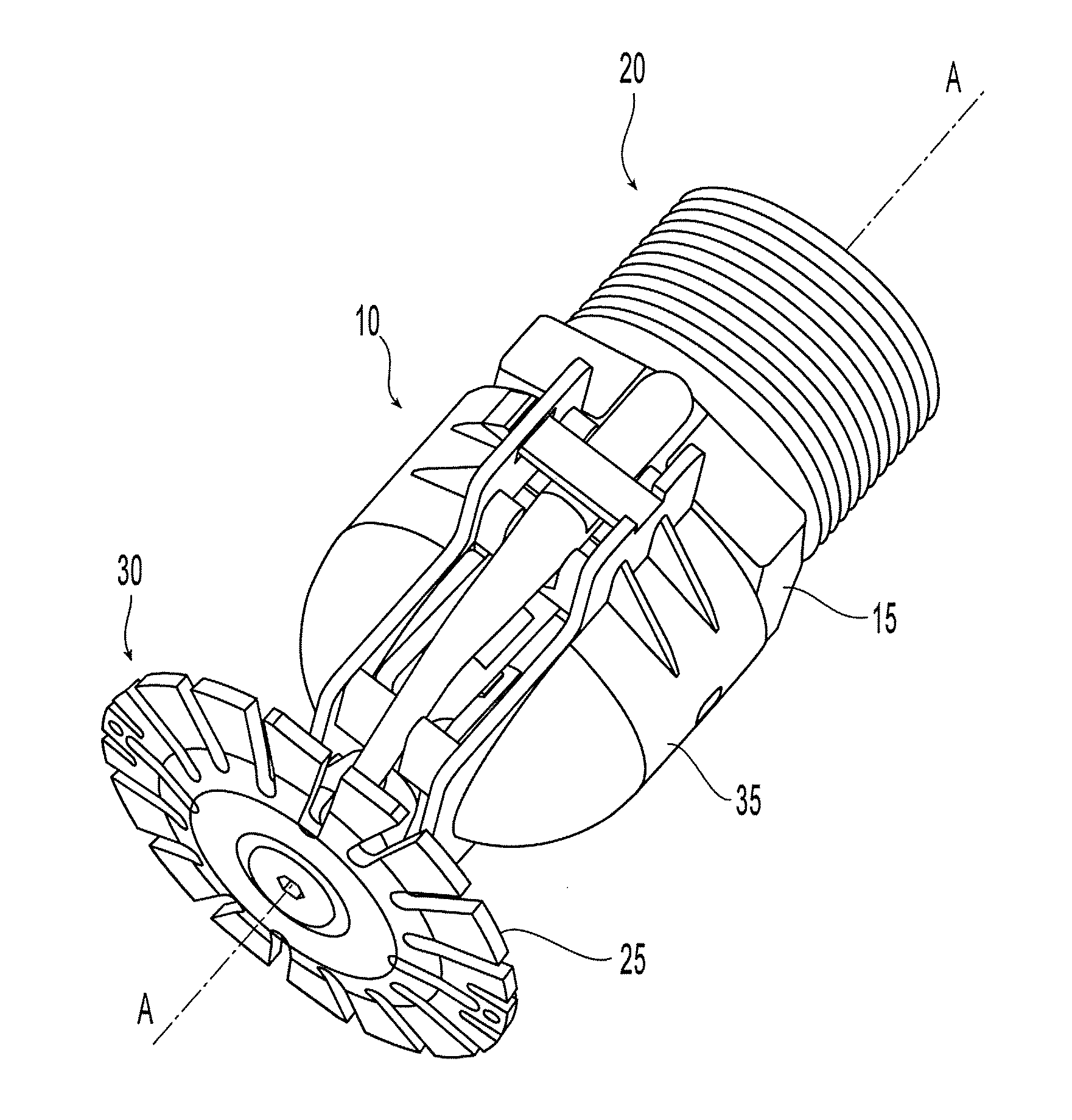 Extended coverage pendent sprinkler