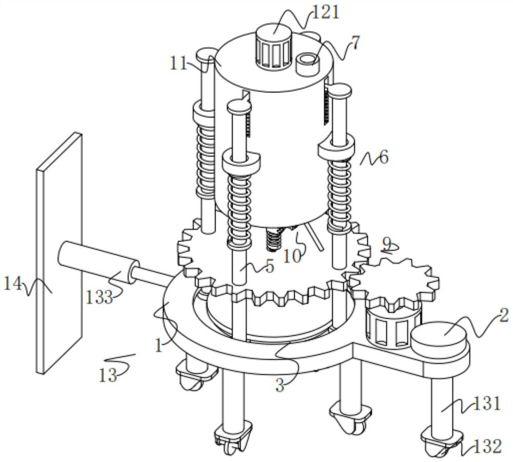 Printing and dyeing stirring device based on multi-axis motion principle and stirring method of device