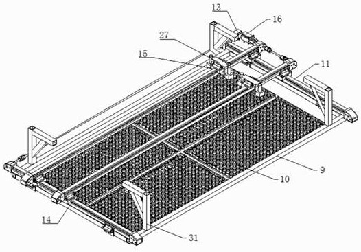 Unmanned aerial vehicle swarm air matrix seedling sowing system based on Beidou precise navigation and control method thereof