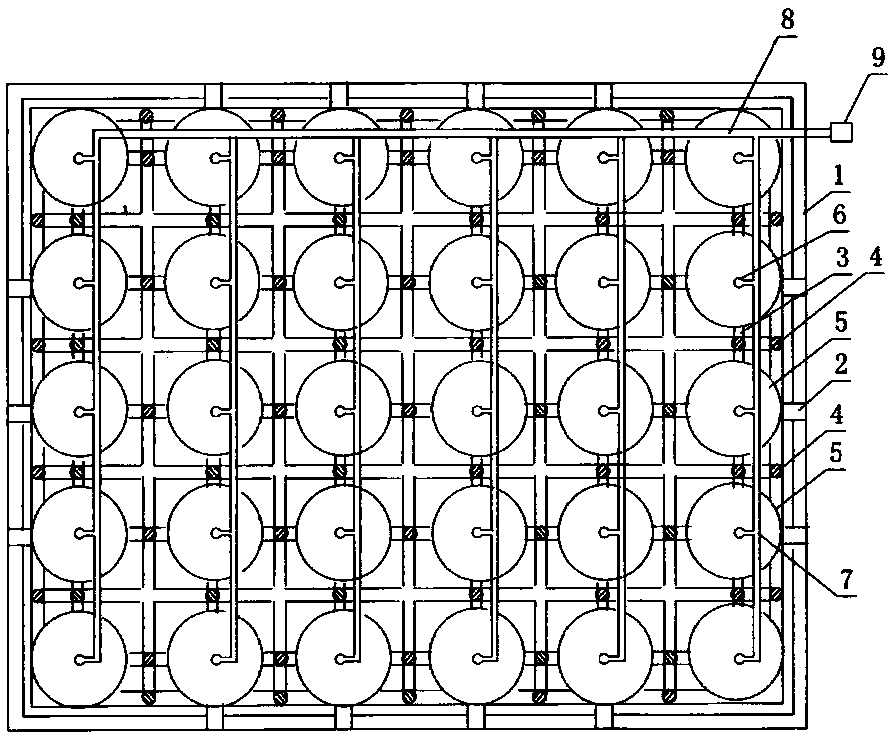 Packing box provided with buffer airbags