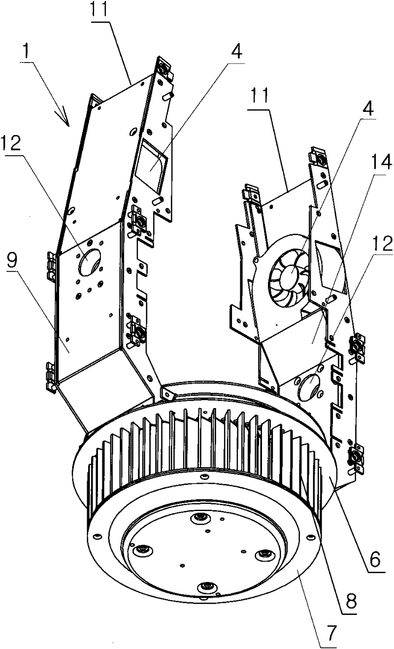 Lamp radiator structure