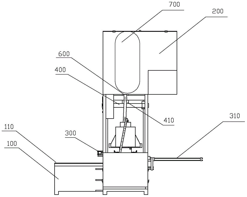 Horizontal parting type core shooter