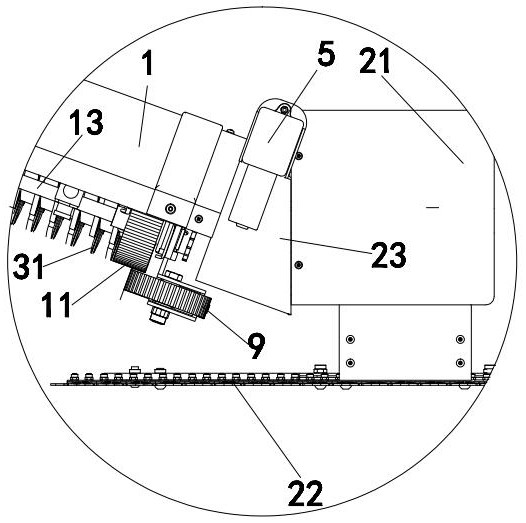 Photovoltaic panel sweeping and mowing device