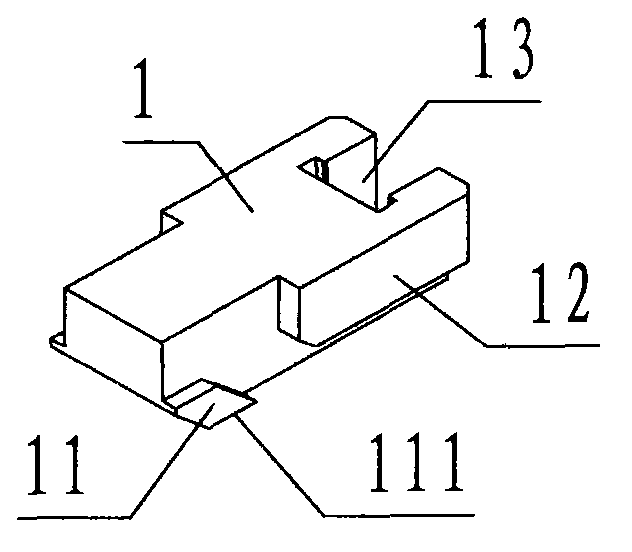 Inclined sliding groove rail pair with self-locking flat surface