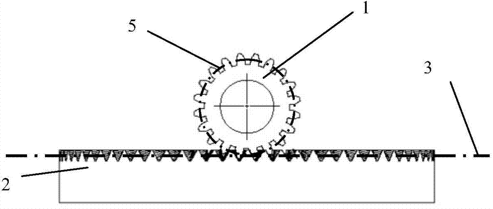 Deceleration and speed change integrated face gear pair and processing method thereof