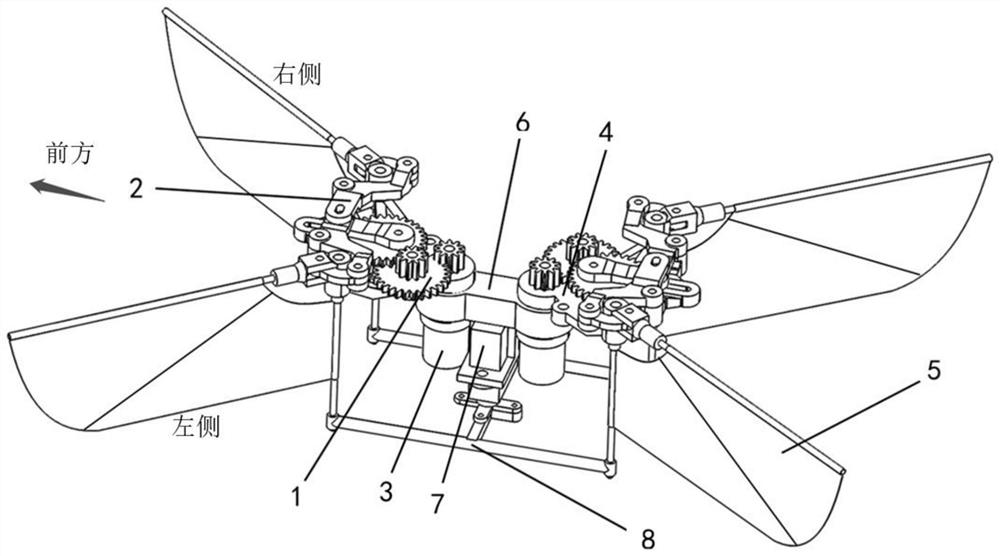 Miniature double-flapping-wing air vehicle